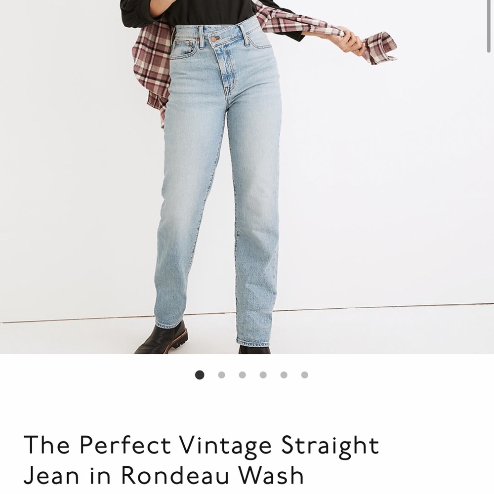 Perfect vintage straight leg Madewell jeans never been worn size 26